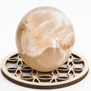 Sphère Agate Fleur