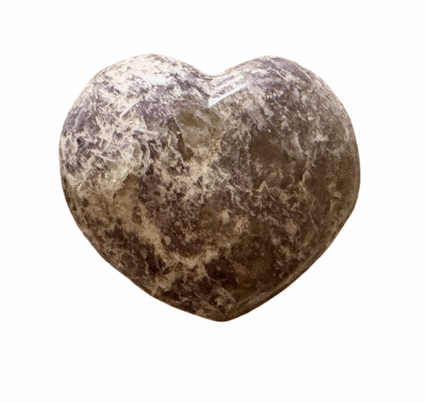 Coeur Lépidolite avec des inclusions de Tournaline 8 cm – Image 2