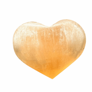 Coeur en Sélénite Orange  6,70cm