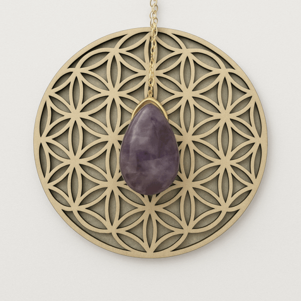 Pendentif en forme larme Améthyste