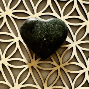 Coeur Jade Verte d'Afganistan  4,2 cm