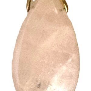 Pendentif Larme Quartz Rose