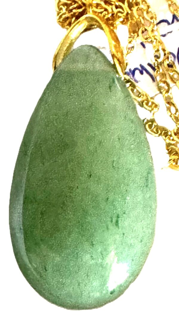 Pendentif Aventurine verte forme larme