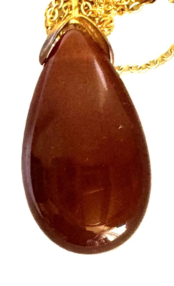 Pendentif forme larme Cornaline