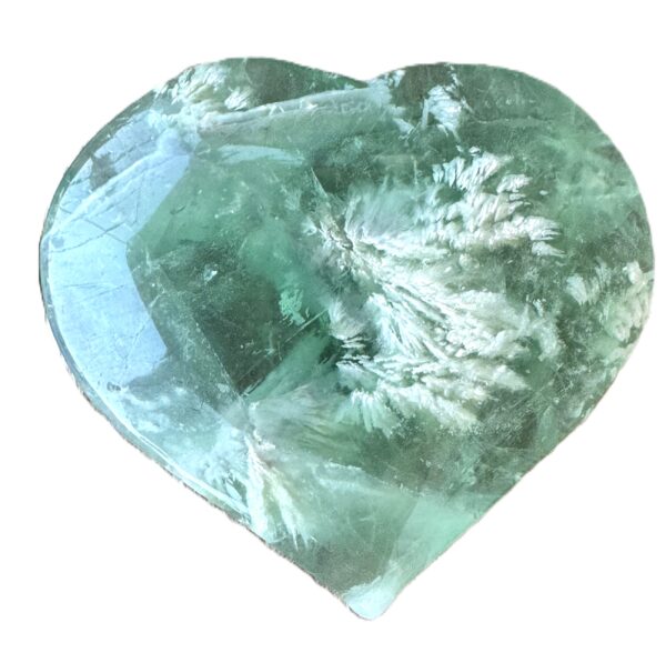 Coeur Agate Fluorite Fleur