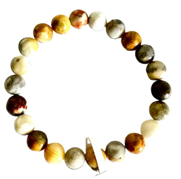 Bracelet Agate Crasy Lace 8mm