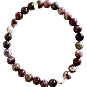 Bracelet Tournaline Rose 6mm