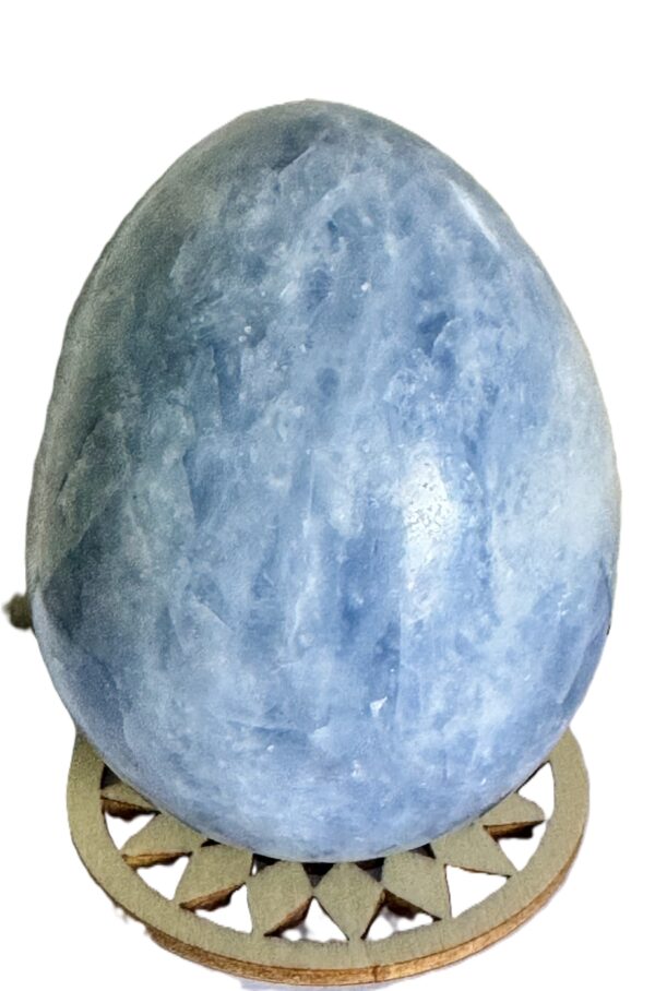 Oeuf Calcite Bleu